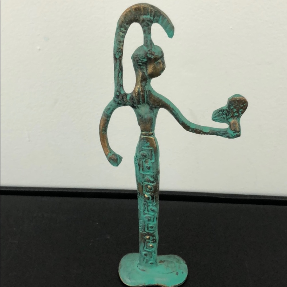 METAL SCULPTURE GREEK GODDESS ATHENA - Picture 9 of 13